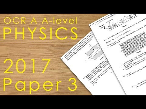OCR A 2017 Paper 3 - A-level Physics Past Paper - H556/03