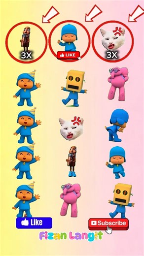 Let's find odd Pocoyo dance #roblox #robloxedit #shortvideo #muevelo