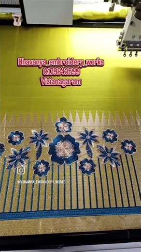 #flower pattern u neck pattern design |VIZIANAGARAM |Bhavanya_embroidery_works