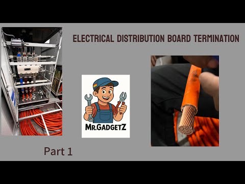 how to Electrical three phase distribution board⚡️cable termination | copper #electrical #howtomake