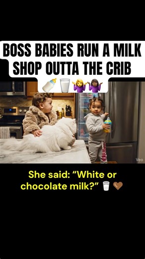 Boss Baby Runs the Fridge 😂 | “White or Chocolate Milk?” #bossbaby#funnyai#aicomedy#aihumor