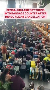 BENGALURU AIRPORT TURNS INTO BAGGAGE COUNTER AFTER INDIGO FLIGHT CANCELLATION For more @karnatakaportfolio_ #bangaloreairport #indigo6e #kempegowdainternationalairport [ baggage flight counter cabincrew bangalore bengaluru nammabangalore nammabengaluru Bangalorediaries Bengalurudiaries hebbal Marathahalli Sarjapur hsr Koramangala silkboard jpnagar jayanagar mgroad ] | Karnataka portfolio