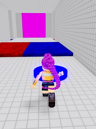 Red and Blue Teamwork Puzzles in Roblox Obby