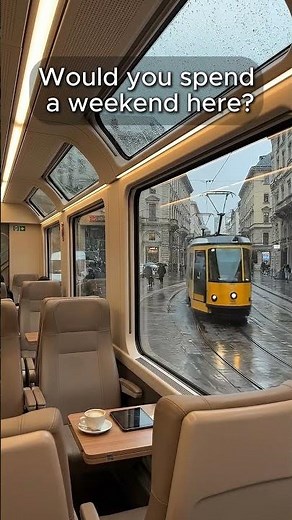 Rainy Train Ride Through Prague | Cozy Window View of the City