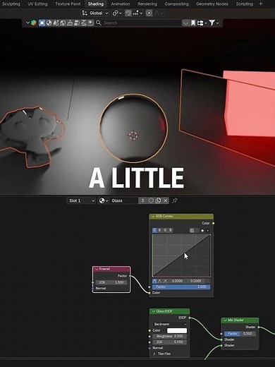 HOW TO CREATE GLASS MATERIAL IN BLENDER?
