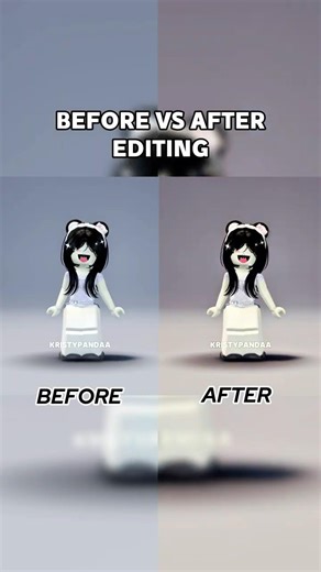 Before and after editing || #roblox #robloxedit #capcut