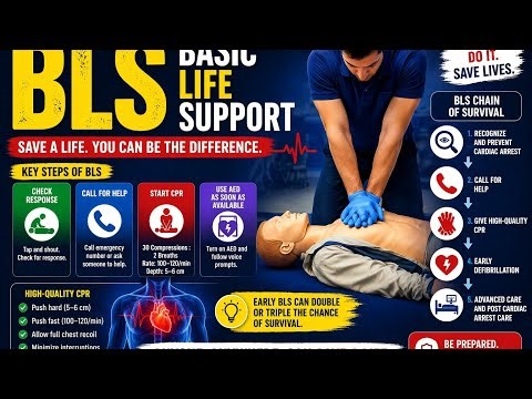 BLS (Basic Life Support) Step-by-Step 💓| Save a Life in Minutes! | CPR Guide #nursing #mbbs #neetpg