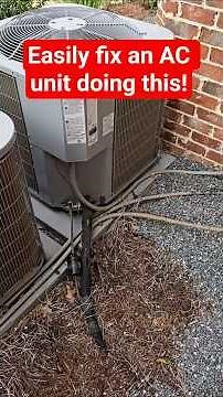 How to easily fix an air conditioner. #diyhvac