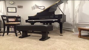 Adjustable Piano Bench Plans Pneumatic Keyboard Padded Seat Build Your Own.