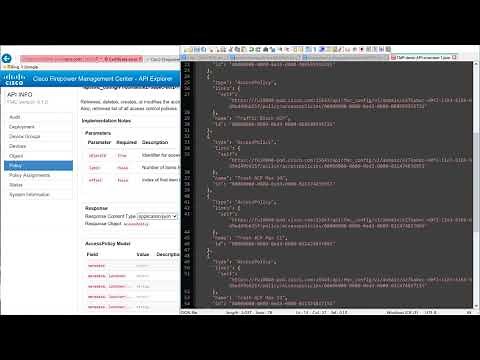 Cisco Firepower Management Center - Overview of dashboard and REST API Explorer