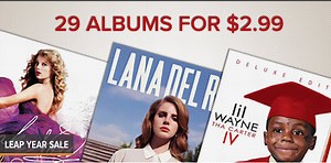 Google Music leap year sale: 29 albums for $2.99