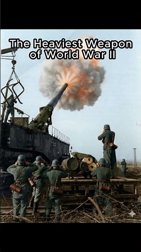 WWII Restored & Colorized Footage of the Gustav Gun Firing | Largest Cannon Ever Used