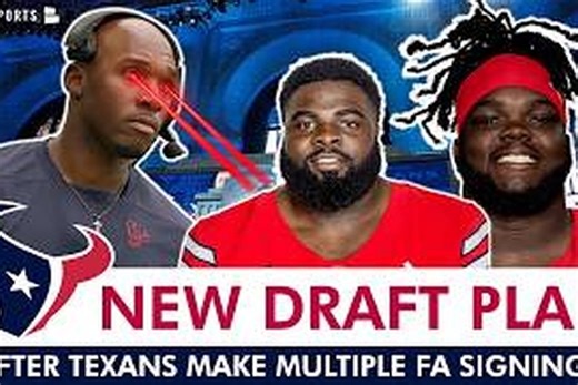 Updated Houston Texans Draft Plan After Free Agency: New 2026 NFL Draft Rankings