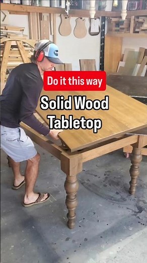 The Proper Way to Attach Solid Wood Tabletops