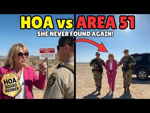 HOA Karen Tried Enforcing HOA Rules Near Area 51 — Federal Security Removed Her Immediately