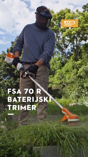 Predstavljamo vam FSA 70 R – tvoje rešenje za održavanje travnjaka bez napora. Sa ergonomskim dizajnom i pouzdanom baterijom, rukovanje je izuzetno lako. Doživi lakoću i preciznost FSA 70 R i pripremi svoju baštu. 👍✅ Više informacija o uređaju potraži na sajtu stihl.rs #STIHL #trimer #košenje #orezivanje #trava #travnjak #bašta #dvorište | STIHL
