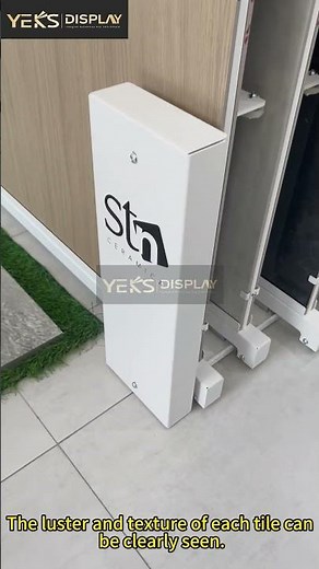 Sliding Showcase Stand for Ceramic and Stone Panels | Made to Order#displayrack