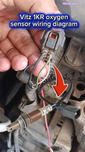 Toyota vitz 1KR engine oxygen sensor wiring diagram #wiringdiagram #oxygensensor #vitz #wiring