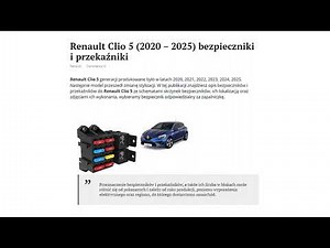 Localization and diagram of the fuse boxes of the Renault Clio V.
