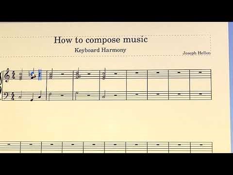 How to compose music using keyboard harmony- Part 1
