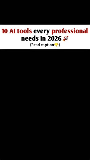 Mafiaa 420 on Instagram: "10 AI TOOLS EVERY PROFESSIONAL NEEDS IN 2026 📈 . . @mafiaa.__420 . . “Want to fast grow on Instagram? (Steps) “ ... Step 1.follow me € Step 2.comment “ time” * Step 3.share with friends& ..... #reelsalgorithm2025 #growthhackreels #viraloninstagram #millionviewschallenge #Reels ReelsInstagram ReelltFeellt ExplorePage TrendingReels ViralReels InstaReels ReelsDaily ReelsTrend ForYou FYP ReelsVideo ..... Reel Like Comment Share Save Algorithm Follow 7days 50milion +views C