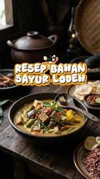 RESEP BAHAN SAYUR LODEH