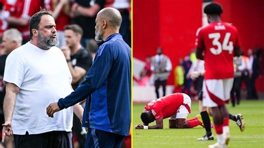 Nottingham Forest deny Evangelos Marinakis and Nuno Espirito Santo ‘confrontation’ in health update on Taiwo Awoniyi