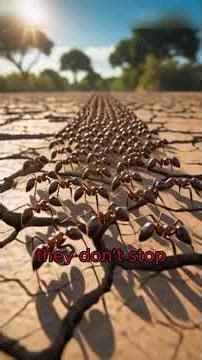 🐜⚔️ Meet the Army Ant: The Relentless Force of the Rainforest! ⚔️🐜#animals #animalfact #armyants