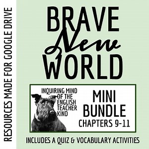 Brave New World Chapters 9, 10, and 11 Quiz and Vocabulary Activities (Google)