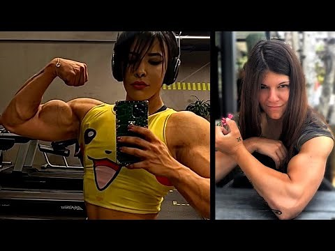 Sweet Muscle Girls Comparison 💪 Fbb flexing ripped Muscles / Female Bodybuilding Workout Motivation
