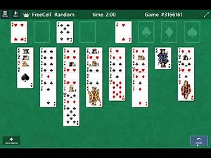 FreeCell Solitaire Gameplay Walkthrough