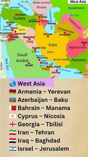 Asian Countries! countries of Asia! #shorts !#kidslearning ! kidzygarden