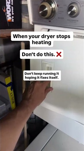 Your dryer stopped heating.