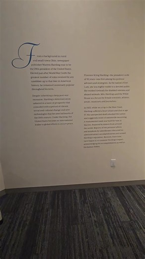 Warren G. Harding Presidential Library and Museum in Marion, Ohio Part 2 #museum #president #marionohio #travel #warrengharding