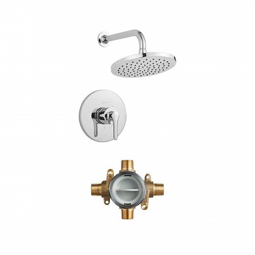 American Standard Studio S Shower Faucet Trim Kit for Flash Valves in Polished Chrome with Flash Shower Rough-In Valve Combo - The Home Depot