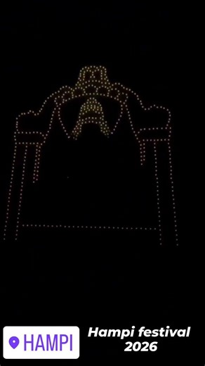 hampi festival light show