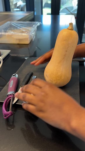 Easy Butternut Squash Peeling and Cutting Tutorial