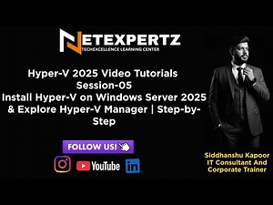 Install Hyper-V on Windows Server 2025 & Explore Hyper-V Manager | Step-by-Step