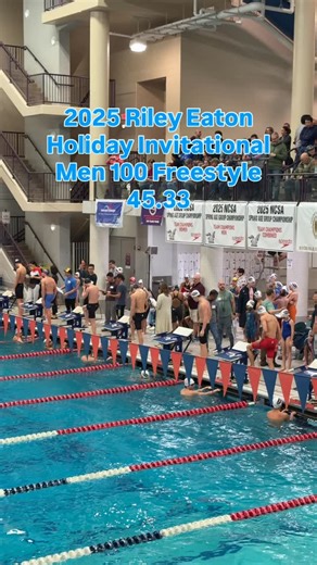 Swim Standards on Instagram: "2025 Riley Eaton Holiday Invitational — Men 100 Freestyle (45.33)"