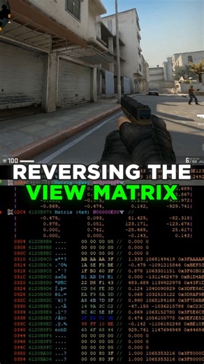 Guided Hacking on Instagram: "🛠️ Game Reverse Engineering: View Matrix The view matrix is the bridge between 3D world space and your 2D screen. This tutorial shows you how to locate it in memory and use it to build a WorldToScreen function. Essential for anyone making ESPs or 3D overlays. 👉 https://youtu.be/crT9zGviqVs Game Reverse Engineering the View Matrix The view matrix is arguably the most critical component in game reverse engineering if you want to draw anything on the screen. It acts