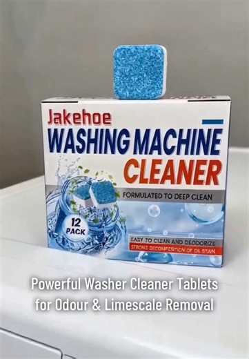 Powerful Washer Cleaner Tablets for Odour & Limescale Removal. #WashingMachineCleaner #DescalingTablets #WasherCleaner #HomeCleaning #LimescaleRemover