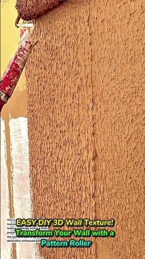 Satisfying 3D Wall Art Finish: Professional Textured Paint Application