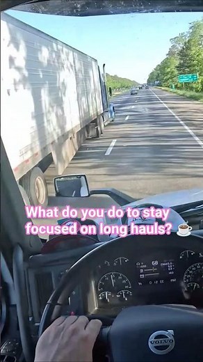 POV Truck Driving USA | Passing a Blue Semi on the Highway #shorts