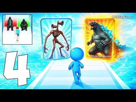 ★ Monster Draft - Gameplay Walkthrough Part 4 - Monster Run & Merge Battle (iOS, Android)