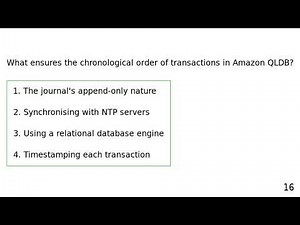 Amazon Quantum Ledger Database (Amazon QLDB) - Quiz