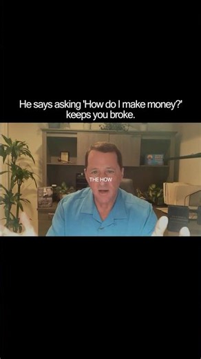 He says asking 'How do I make money?' keeps you broke. Free training in bio ‪@KevinTrudeauOfficial‬