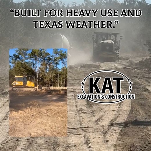 Constructing durable access roads for oilfield, farm, and industrial operations. KAT Excavation & Construction #safetykat #KATROCKS #katwillrockyou #Teamkat #ourteamrocksatKAT | KAT Excavation & Construction, Inc.