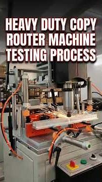 Heavy Duty Copy Router Machine Testing Process | Live Demo #upvc #machine #upvcprofile