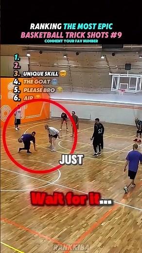 Ranking The Most Epic Basketball Trick Shots Part 9🔥🏀