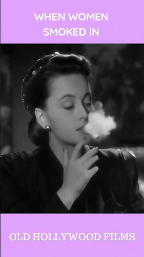 when women smoked in old Hollywood films #oldhollywoodstars